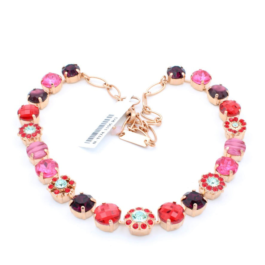 Enchanted Collection Lovable Daisy Necklace in Rose Gold - MaryTyke's