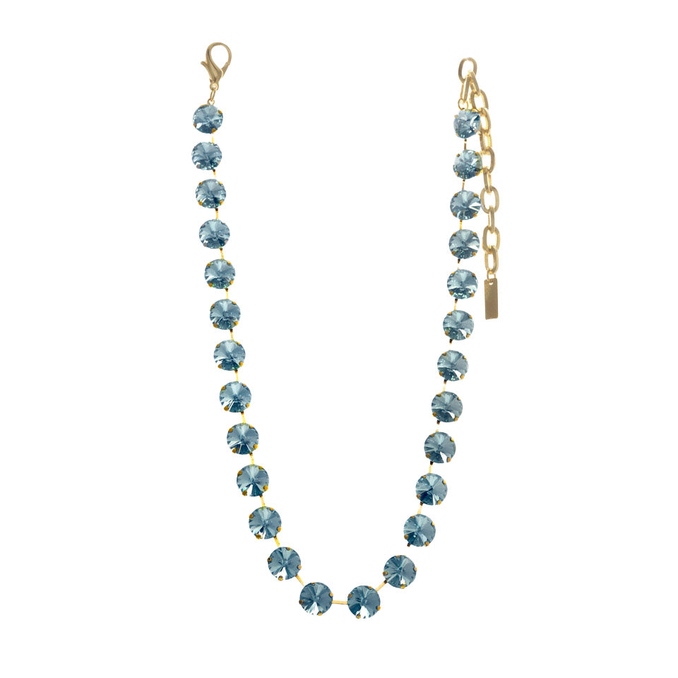 The Sofia Necklace in Aqua Champagne