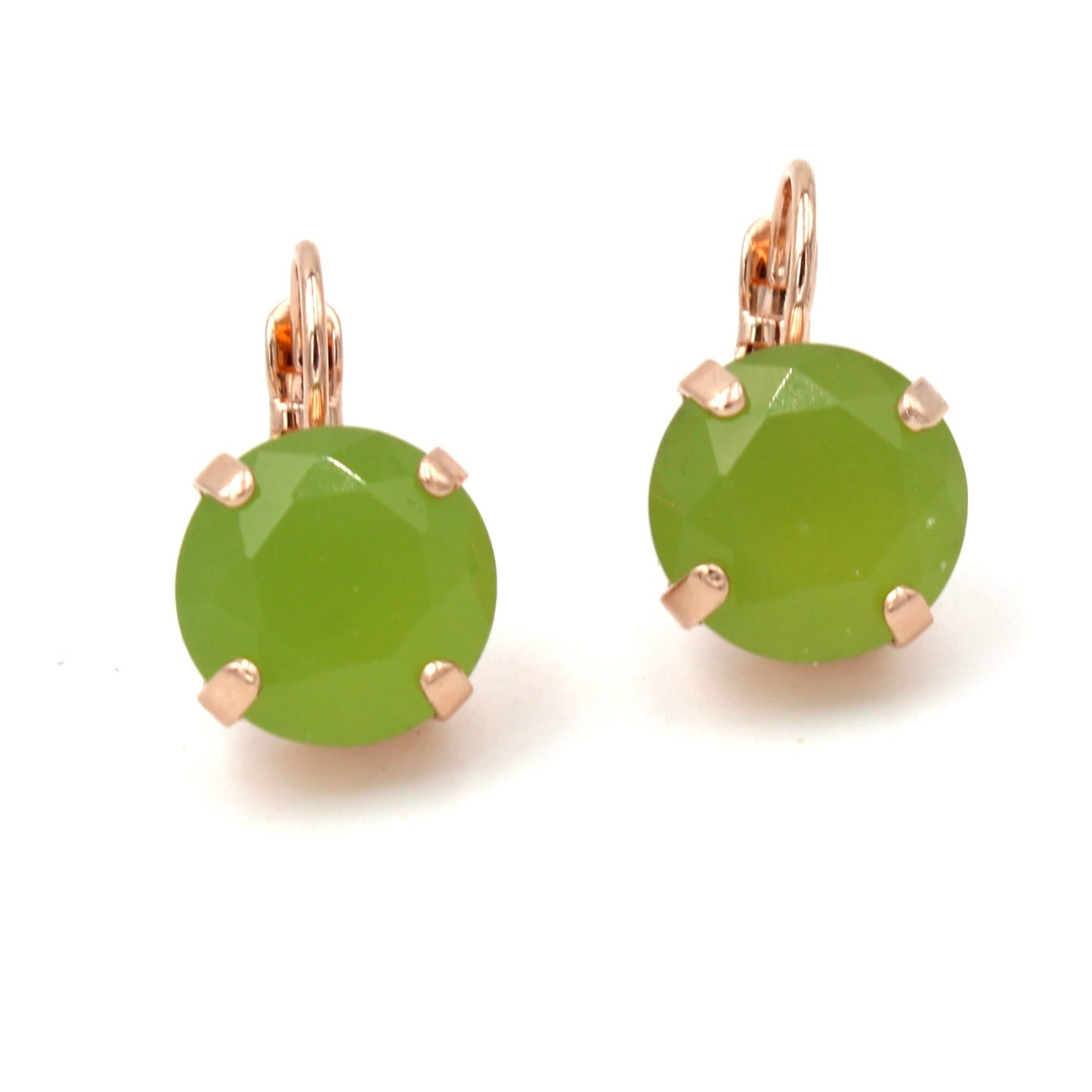 Honeydew Lovable Everyday Round Leverback Earrings in Rose Gold - MaryTyke's