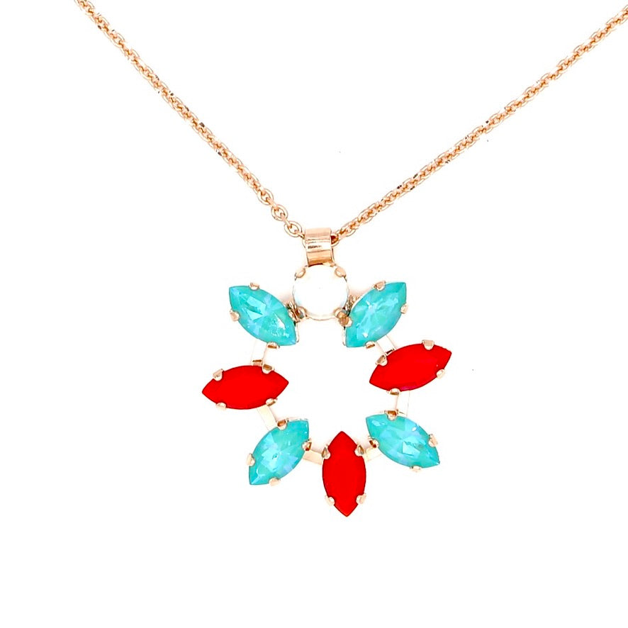 Happiness Collection Marquise and Round Open Pendant in Rose Gold - MaryTyke's