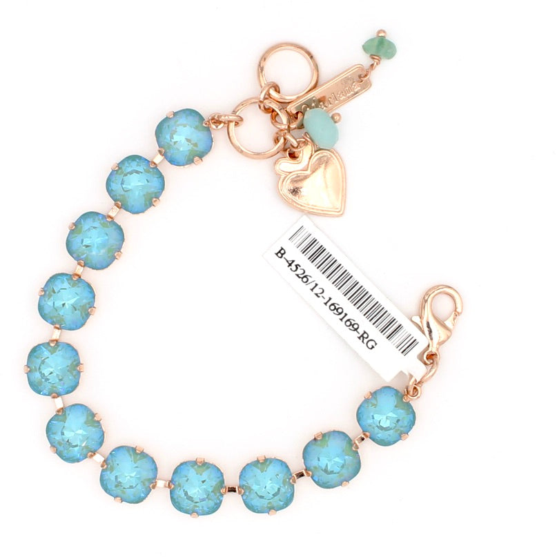 Jade Sunkissed 10MM Cushion Cut Bracelet in Rose Gold - MaryTyke's