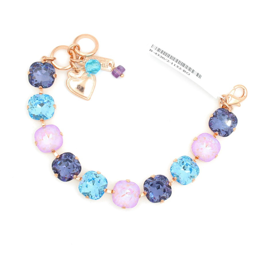 Blue Moon Cushion Cut 12MM Bracelet in Rose Gold - MaryTyke's