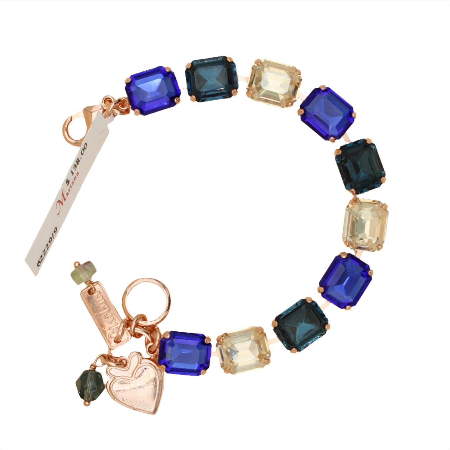 Fairytale Collection Emerald Cut Bracelet in Rose Gold - MaryTyke's