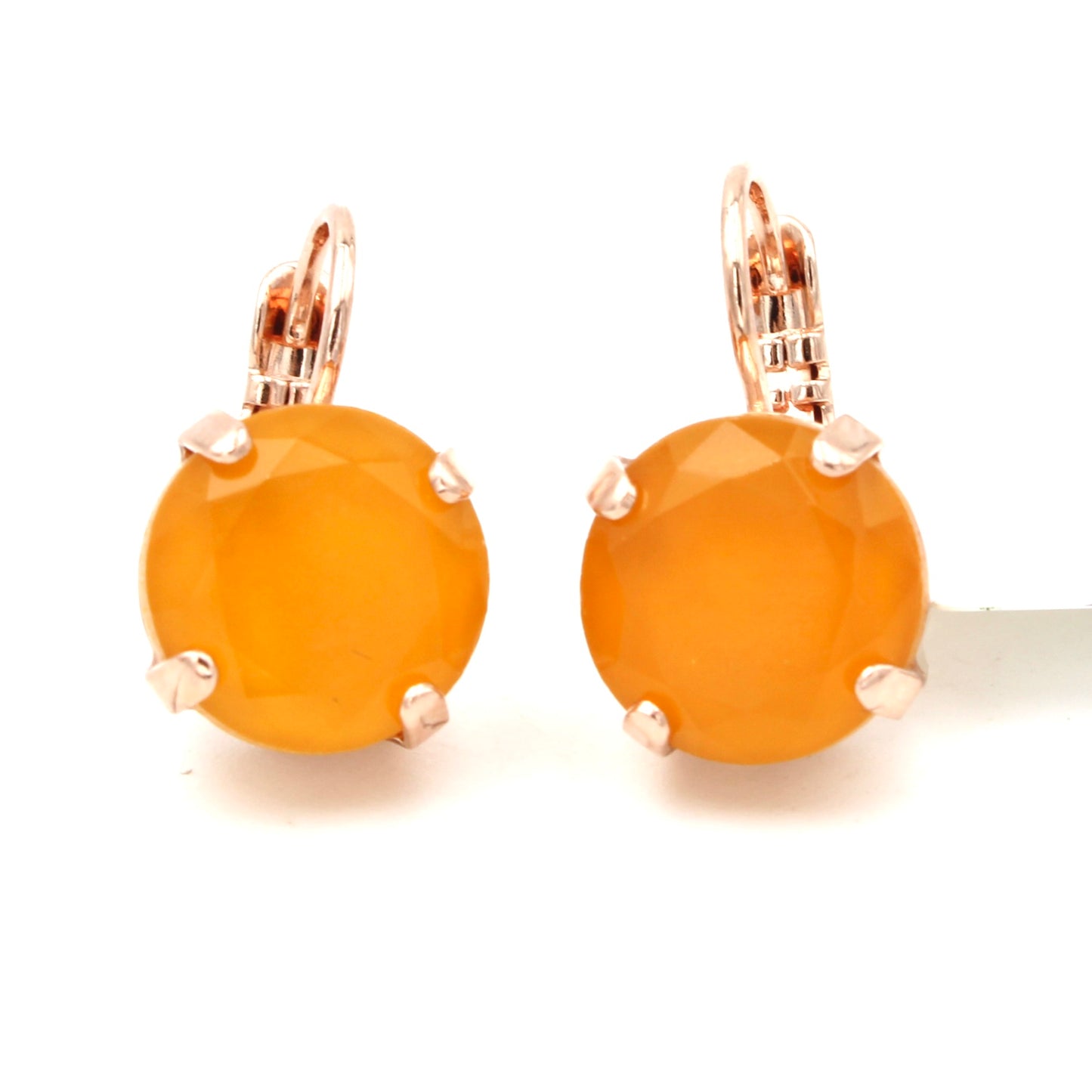 Pineapple Lovable Everyday Leverback Earrings in Rose Gold - MaryTyke's