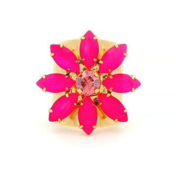 Molly Ring in Electric Pink