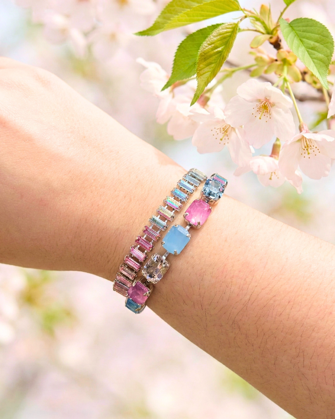 Bianca Tennis Bracelet in Peony Breeze by Sorrelli