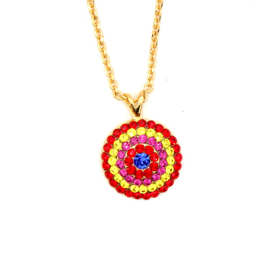 Pretty Woman Extra Luxurious Pave Pendant in Yellow Gold - MaryTyke's