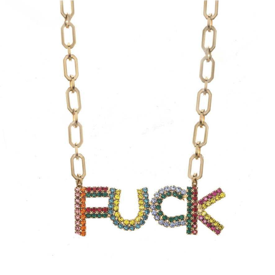 FU FU FUCK Necklace - MaryTyke's