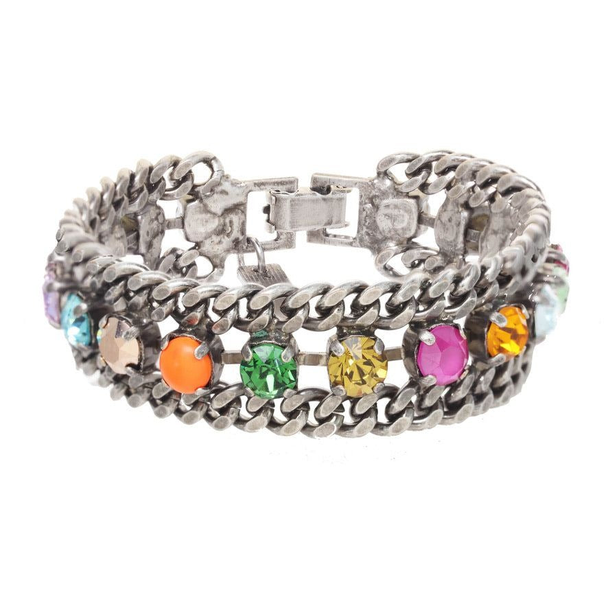 Maeve Bracelet in Antique Silver Multi