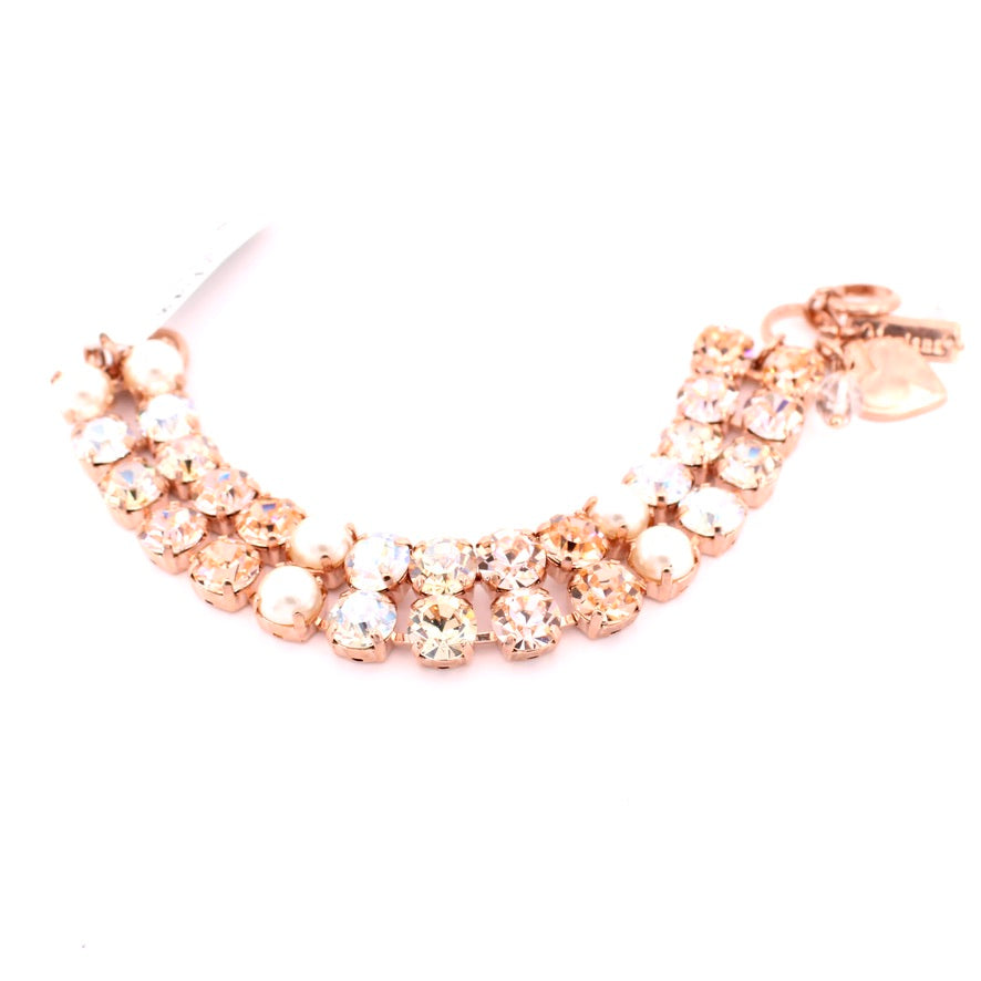 Sandbar Double Strand Bracelet in Rose Gold