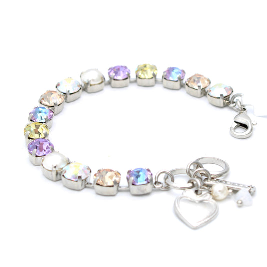 Dawn Collection Medium Bracelet in Rhodium