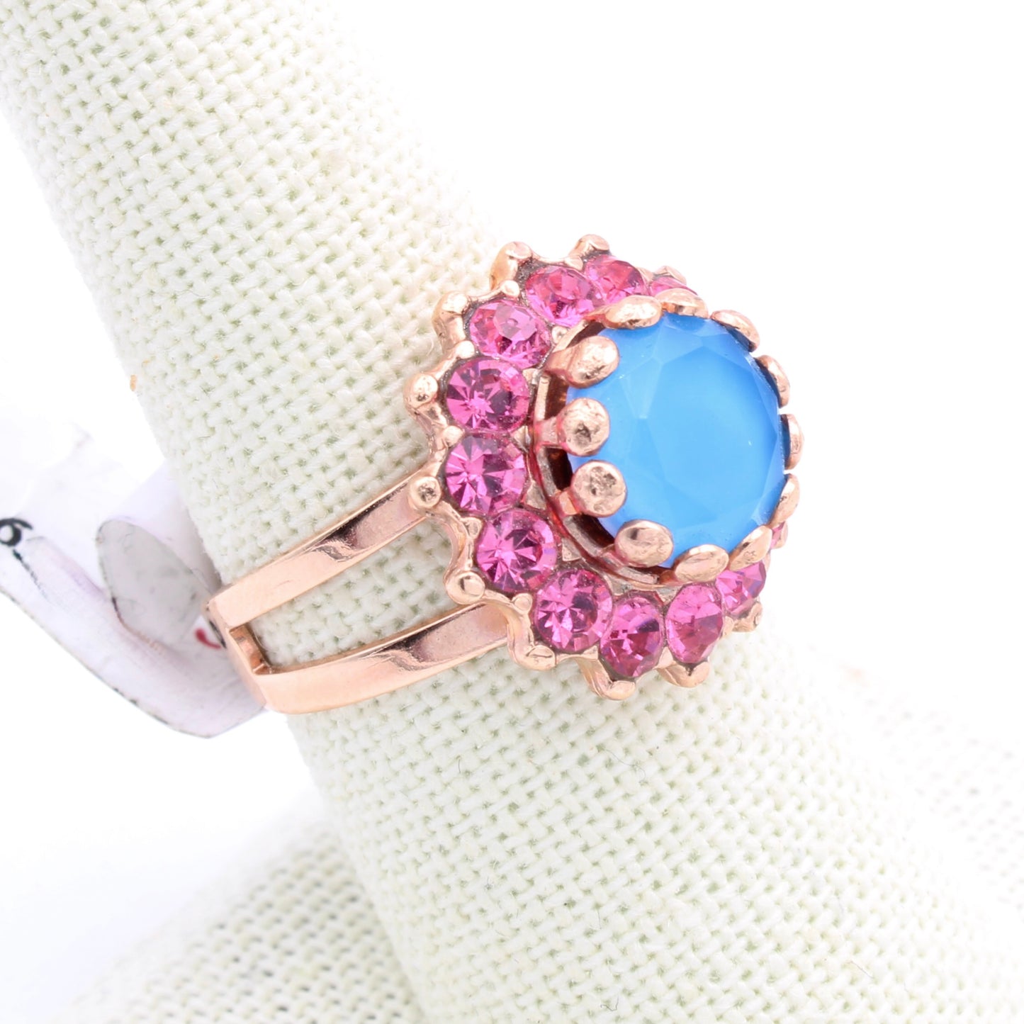 Spring Flowers Collection Adjustable Rosette Ring in Rose Gold