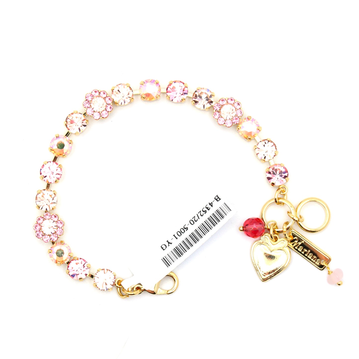 Parasol Collection Medium Multi Blossom Bracelet in Gold