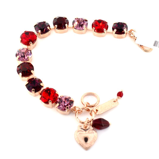 Cranberry Crush Large Round Everyday Bracelet in Rose Gold