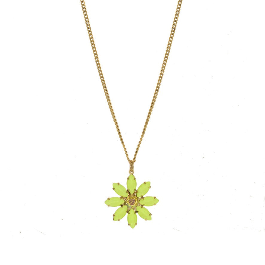 Mini Molly Necklace in Electric Yellow - MaryTyke's