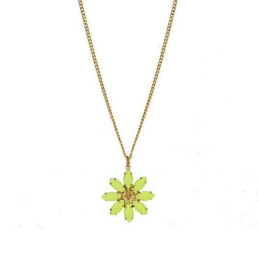 Mini Molly Necklace in Electric Yellow - MaryTyke's