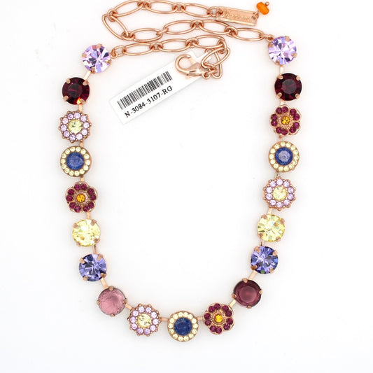 Sunrise Collection Large Rosette Necklace in Rose Gold