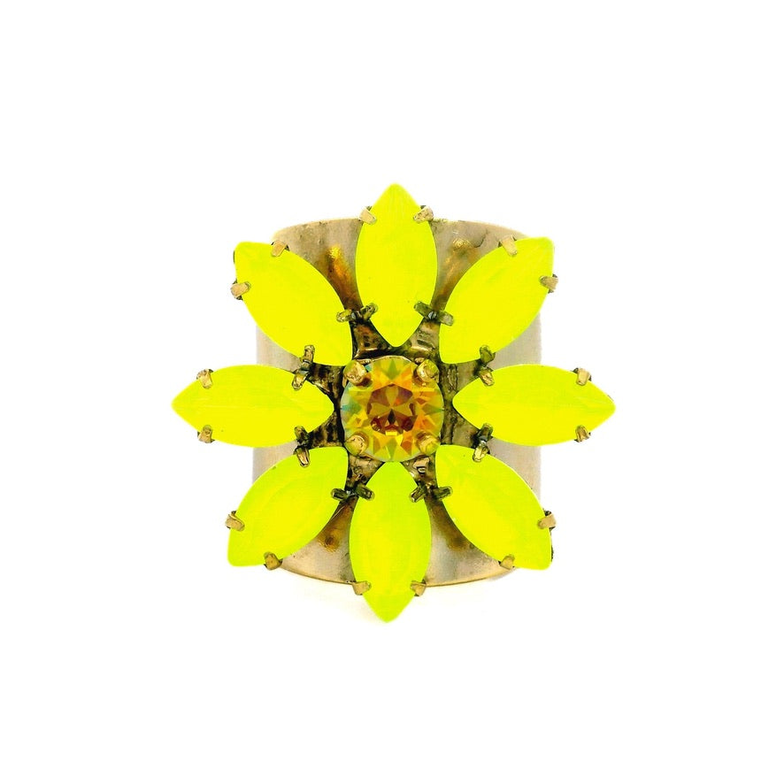 Molly Ring in Electric Yellow