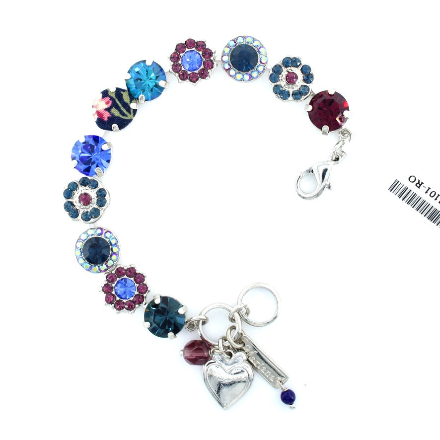 Happy Hour Fabric and Crystal Bracelet