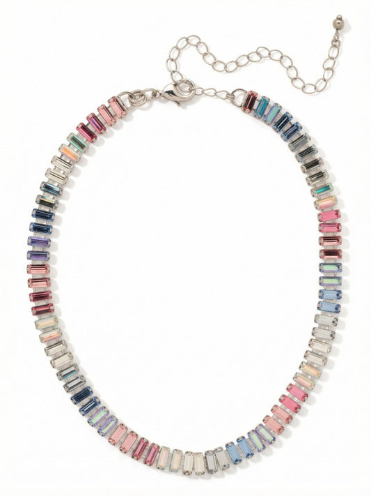 Bianca Choker Tennis Necklace in Peony Breeze