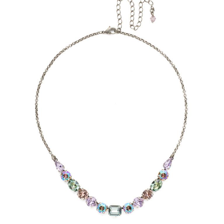 Tansy Half Line Necklace in Lilac Pastel by Sorrelli