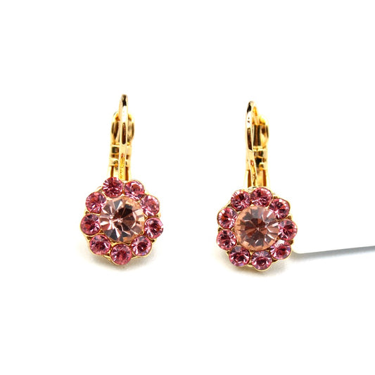 Parasol Collection Medium Flower Earrings in Gold