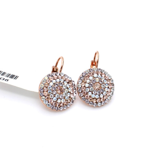 Dancing in the Moonlight Pave Earrings in Rose Gold
