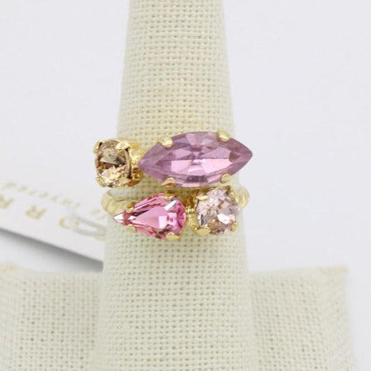 Mayzel Stacked Ring in First Kiss by Sorrelli in Gold - MaryTyke's