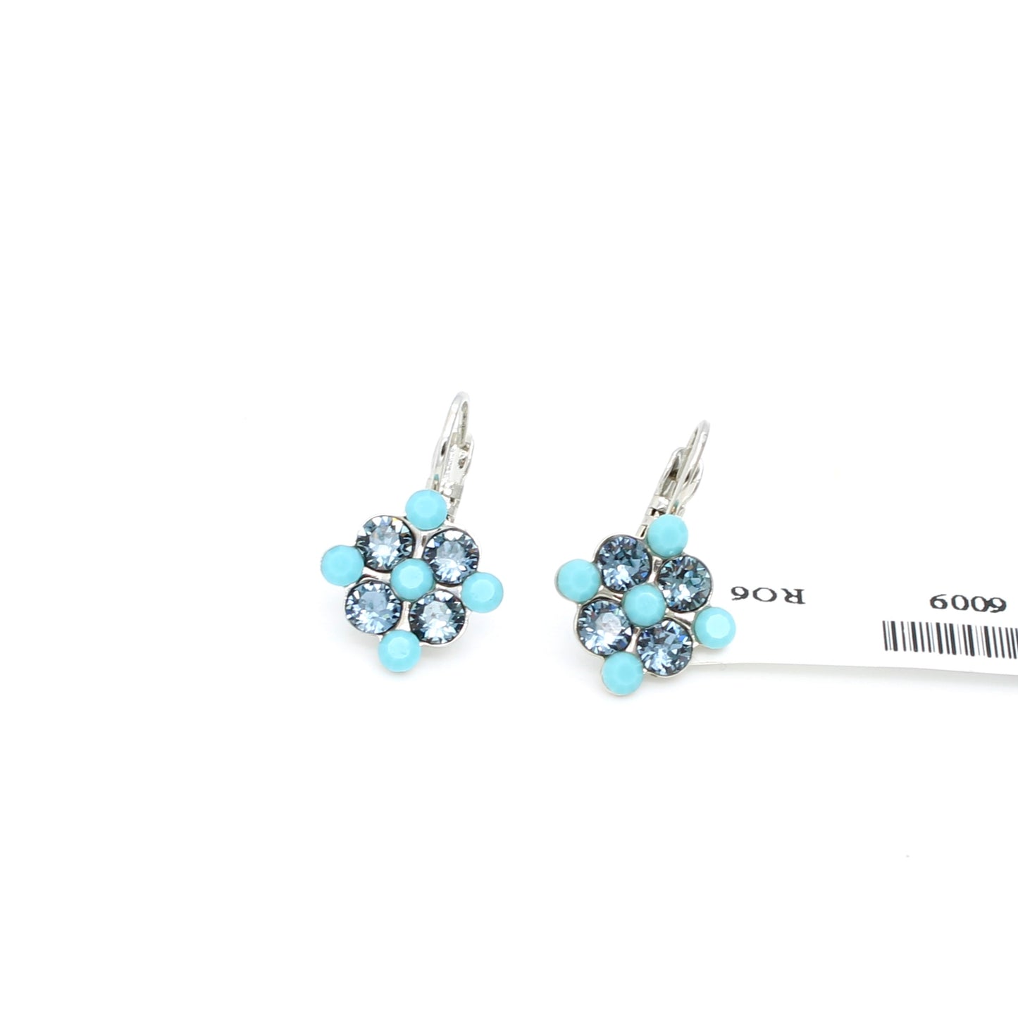 Crystal Blue Petite Cluster Earrings by Mariana