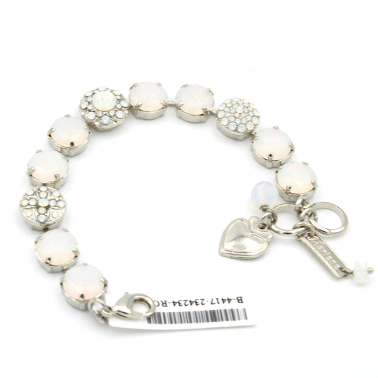 White Opal Lovable Rosette Bracelet - MaryTyke's