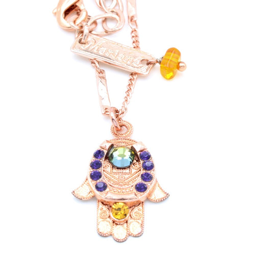 Holiday Lights Collection Hamsa Pendant Necklace