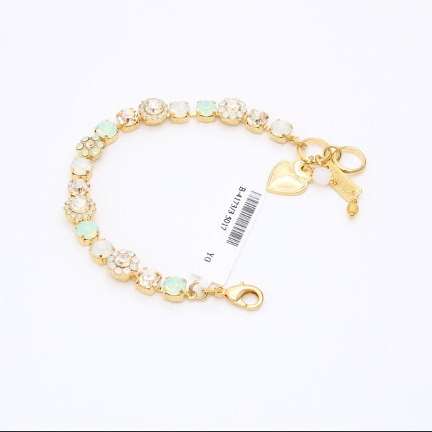 Seaglass bracelet in gold