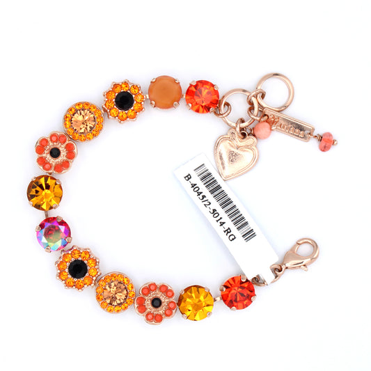 Pumpkin Spice Large Elemental Bracelet in Rose Gold