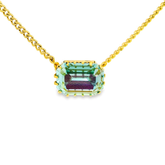 Karine Necklace in Aqua Lemon