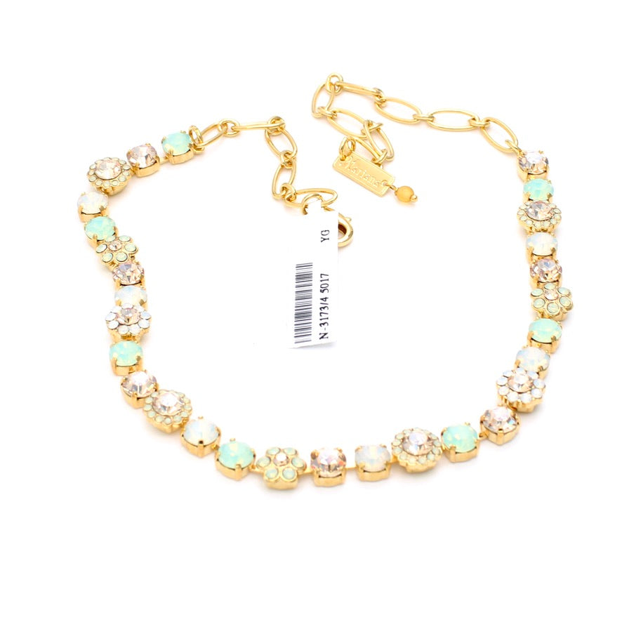 Seaglass Medium Blossom Necklace in Gold by Mariana