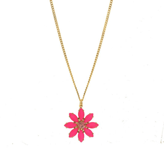 Mini Molly Necklace in Electric Pink - MaryTyke's