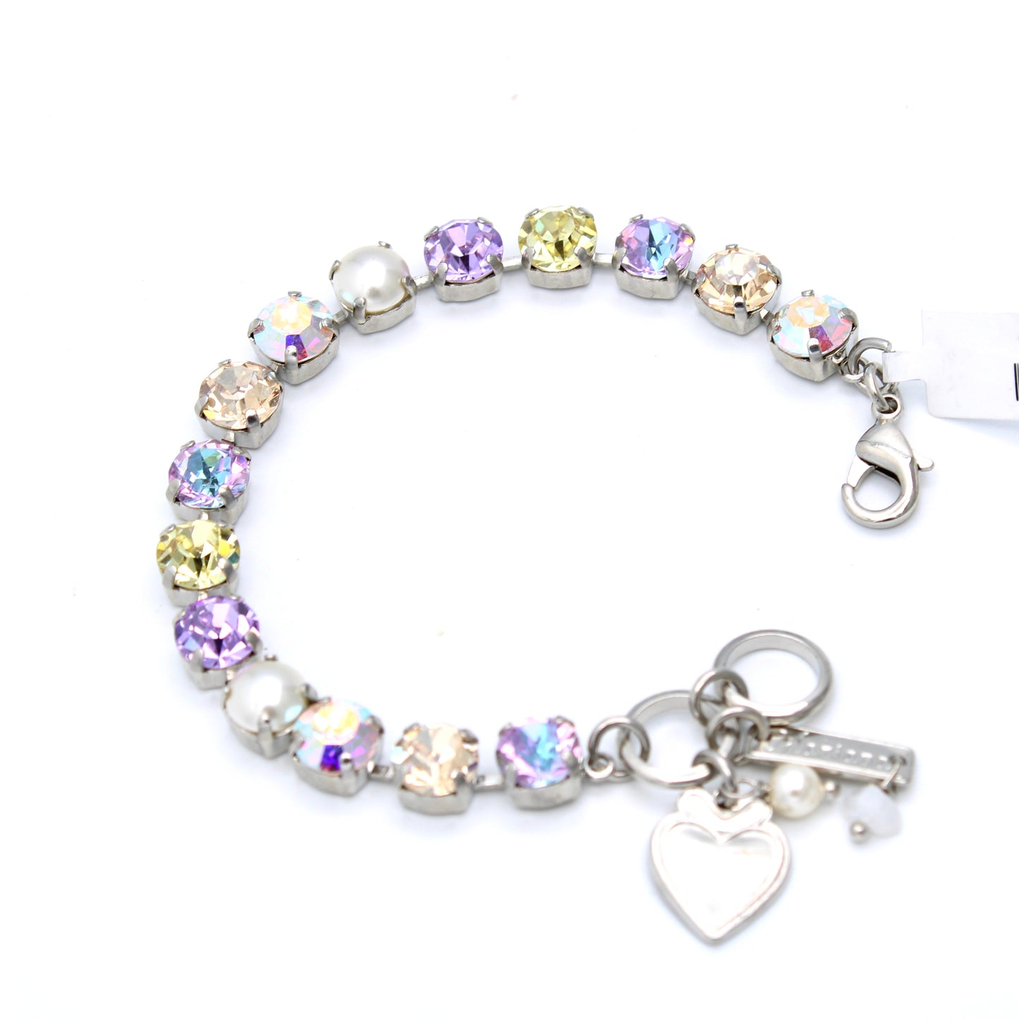Dawn Collection Medium Bracelet in Rhodium