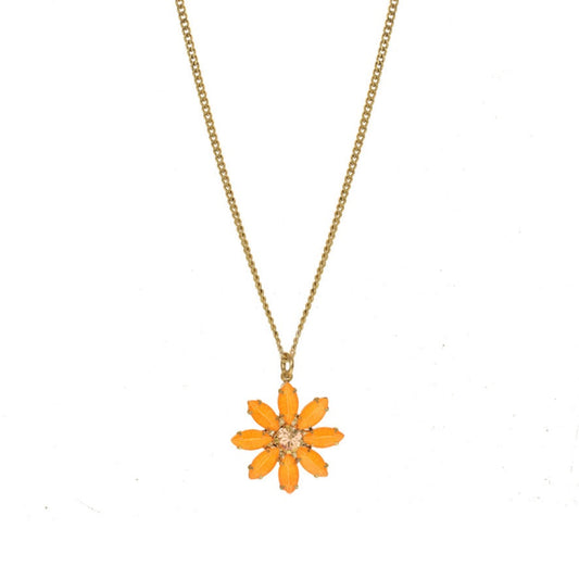 Mini Molly Necklace in Electric Orange - MaryTyke's