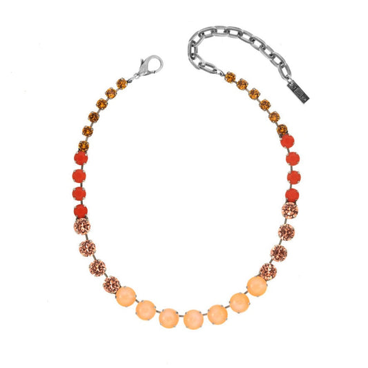 Ima Orange Necklace in Antique Silver