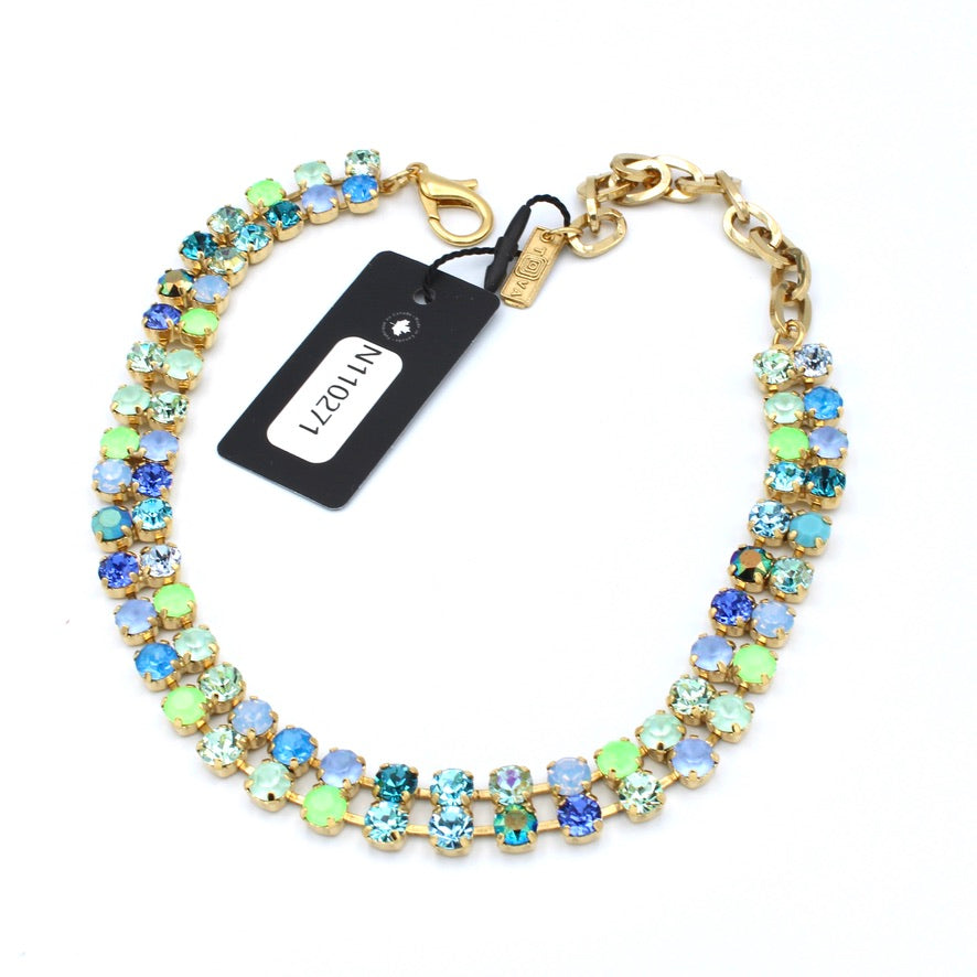 Lira Necklace in Blue Mix