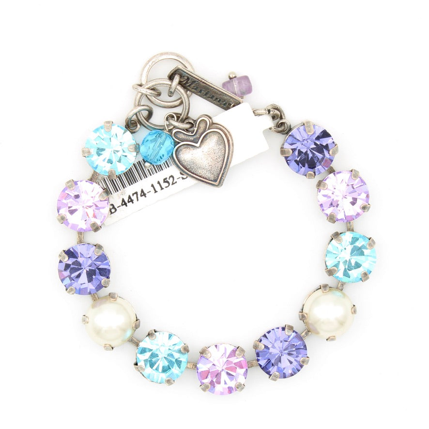 Blue Moon Collection Large Everyday Bracelet in Silver Plating - MaryTyke's