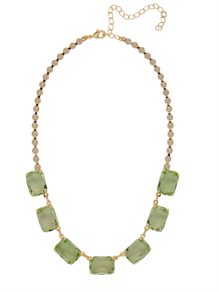 Sage Green Necklace in Bright Gold by Sorrelli