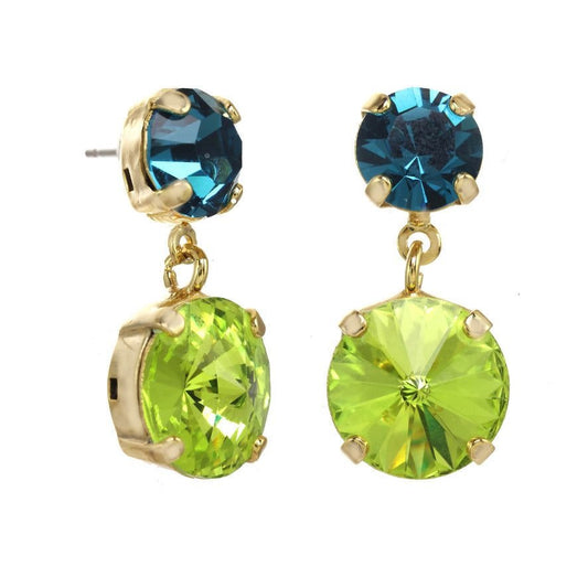 Felicia Earrings in Lime