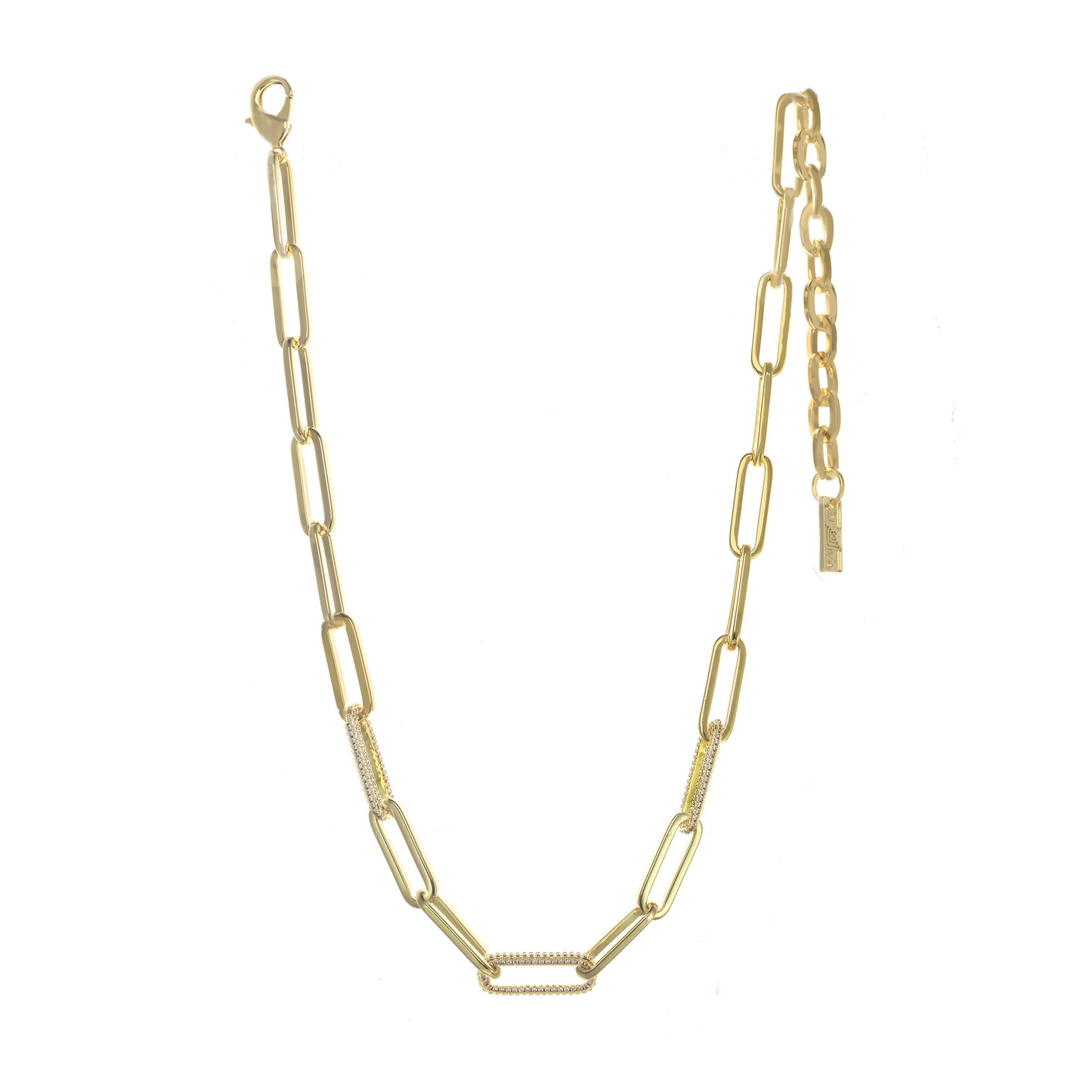 3 Links Emil Necklace in Clear