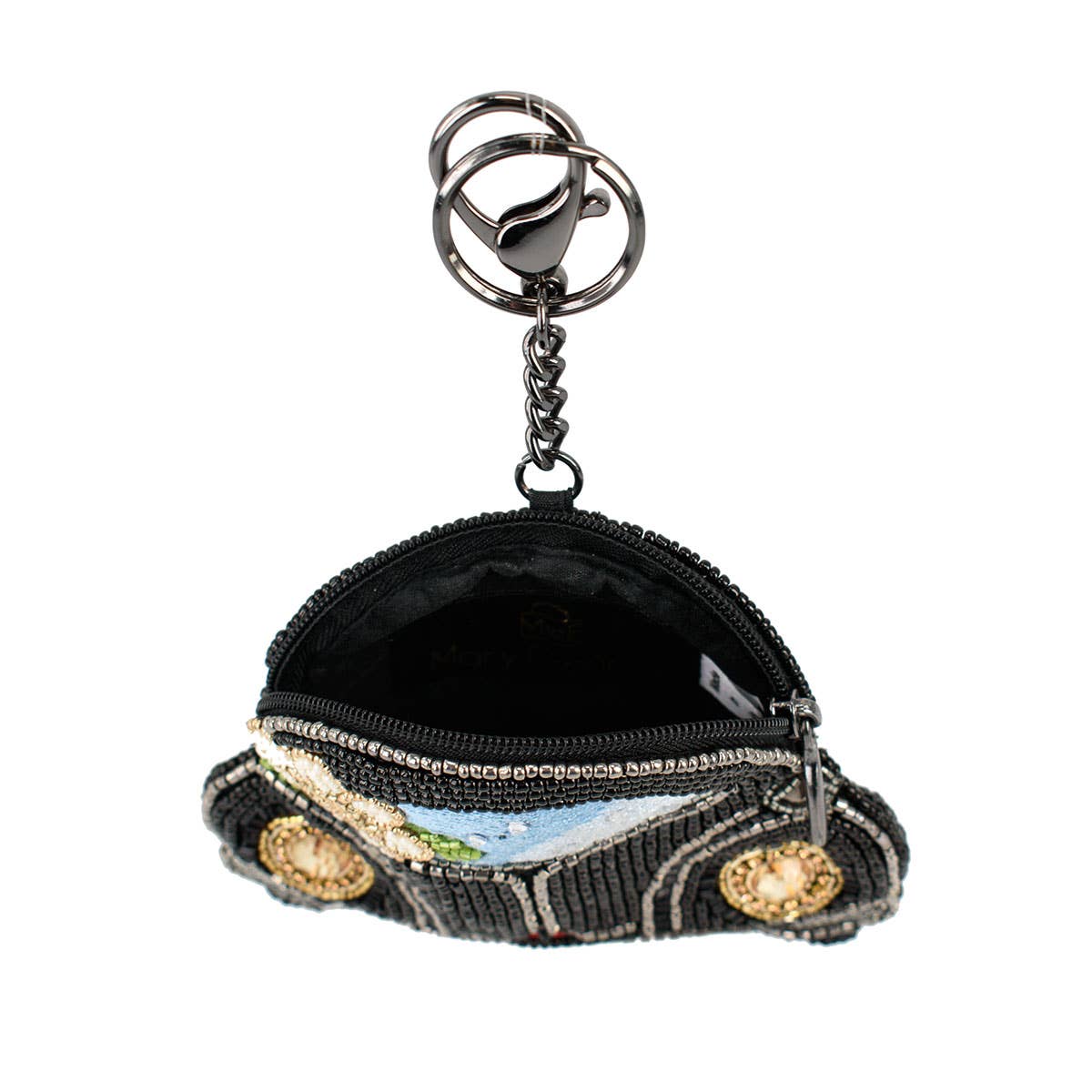 On the Road VW White Flower Coin Purse