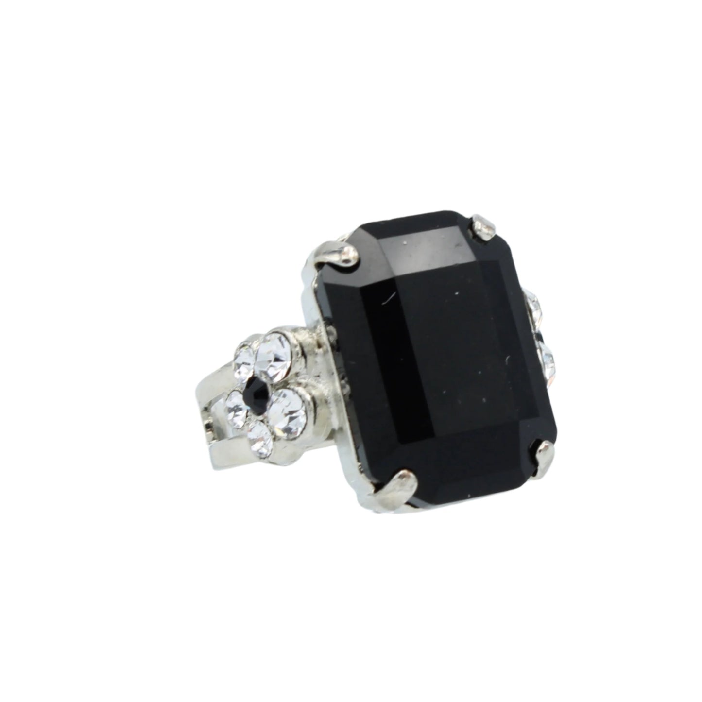 Checkmate Collection Rectangular Crystal Ring by Mariana