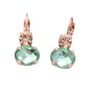 Monarch Collection Oval Earrings in Rose Gold