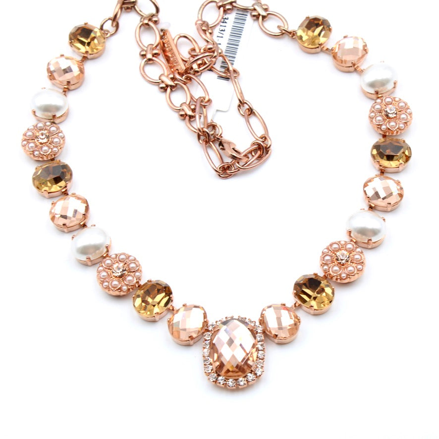 Cookie Dough Collection Lovable Mixed Element Necklace in Rose Gold