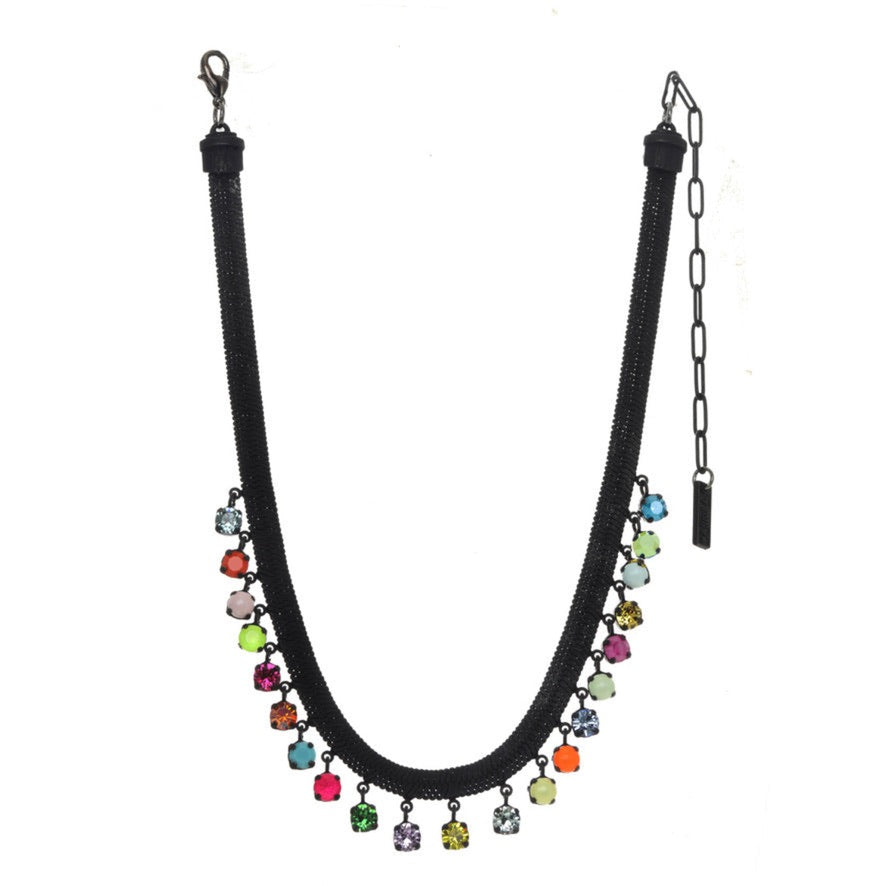 Missy Necklace in Multi Black