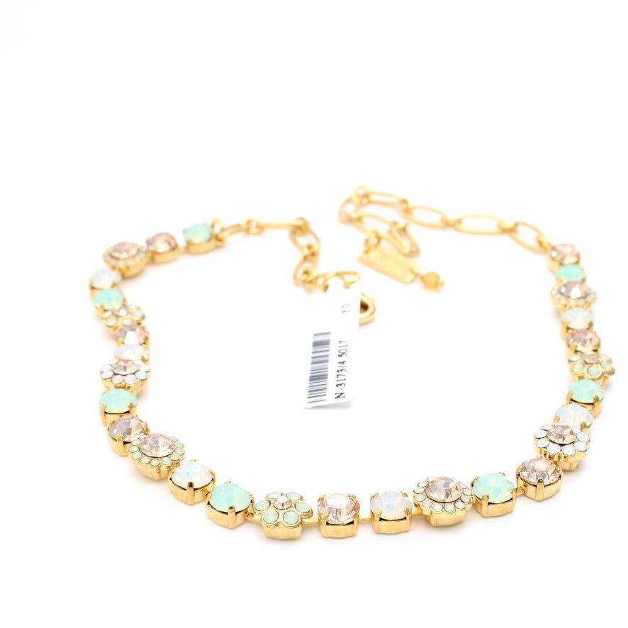 Seaglass Medium Blossom Necklace in Gold by Mariana